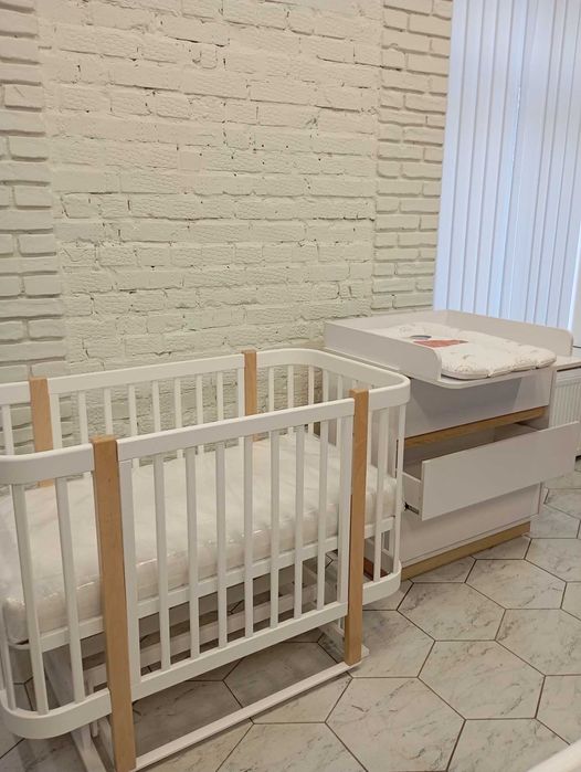 ліжечко+комодик , комод пеленальний ліжечко НОВІ