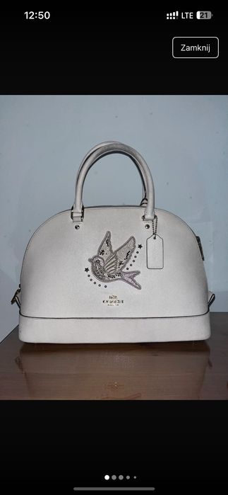 Torebka coach kremowa vintage