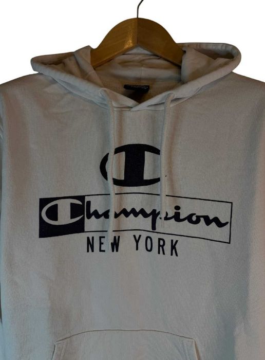 Bluza z kapturem Biała champion XL