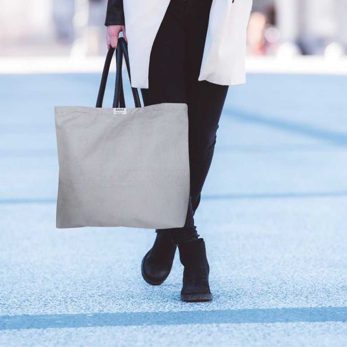 Torba na zakupy „LIGHT GREY” – delikatna elegancja na co dzień