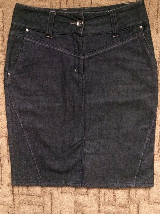 Юбка джинсовая бу чорна/Спідниця  джинсова   чорна бу