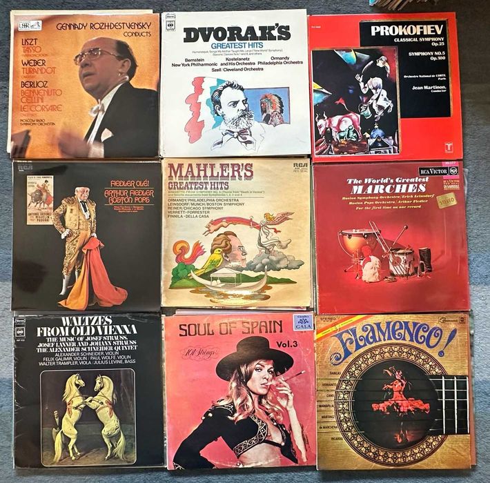 Lote 01 - 72 discos de vinil, Lp's - Musica Clássica