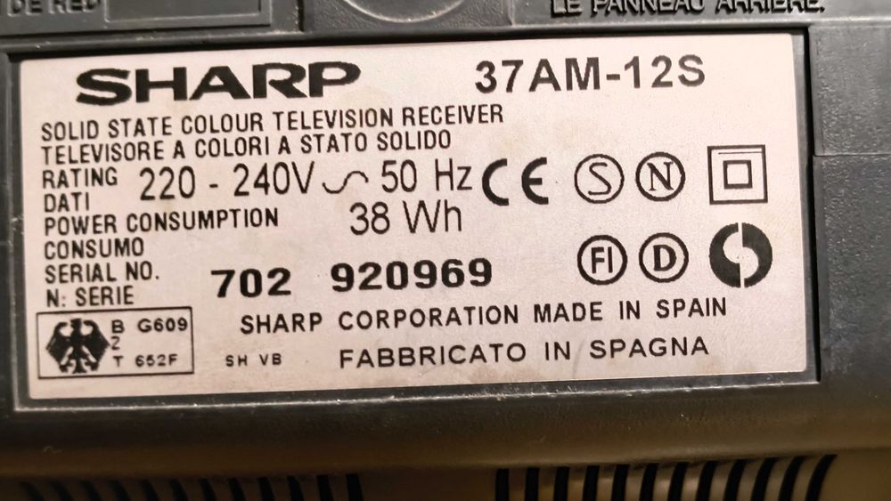 Telewizor Kineskopowy CRT Pegasus Nintendo PlayStation PSX  SHARP