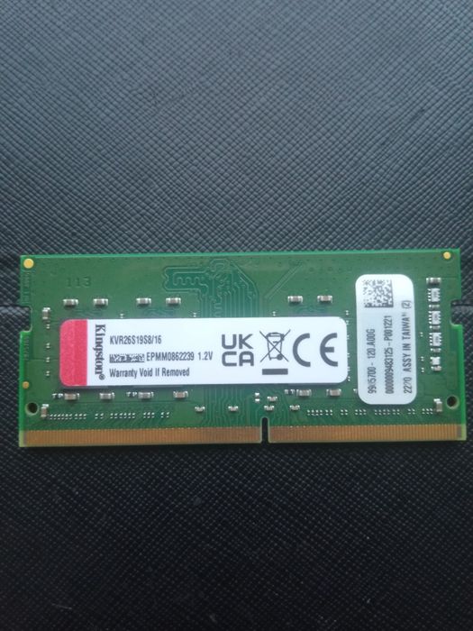 Оперативна пам'ять ноутбука 16Gb DDR4