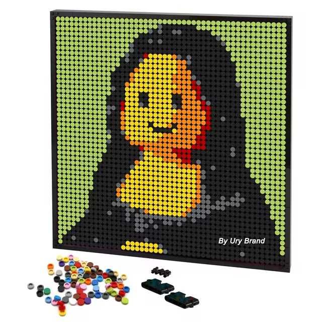 Lego Flat Tile Round 1x1, ok. 400 szt. Zielony