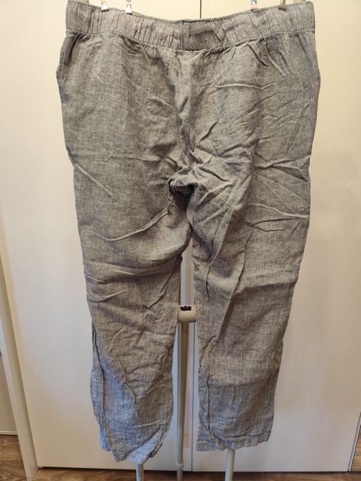 Szare lniane spodnie Esmara r. XL/42