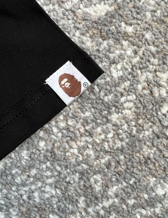 Футболка Bape/Бейп A Bathing Ape T-shirts Чорна  Біла Розмір М  L