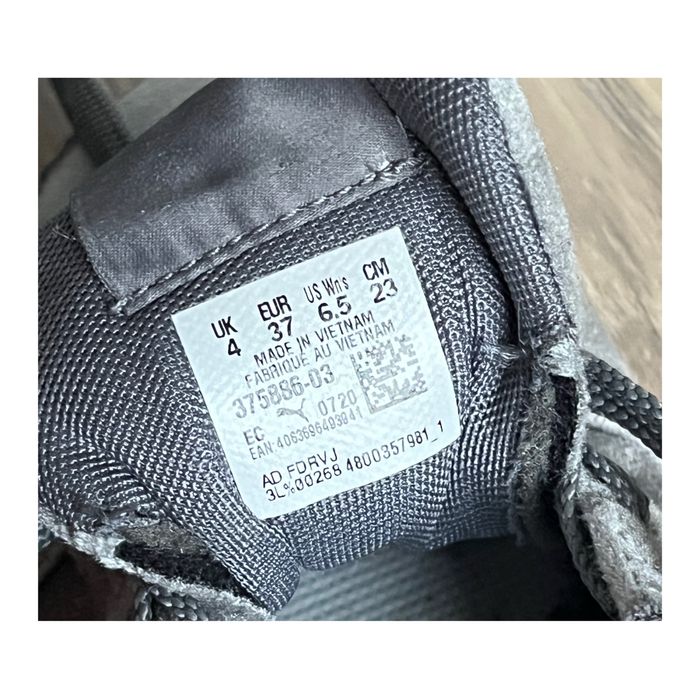 Buty trampki puma carina velvet gray grey