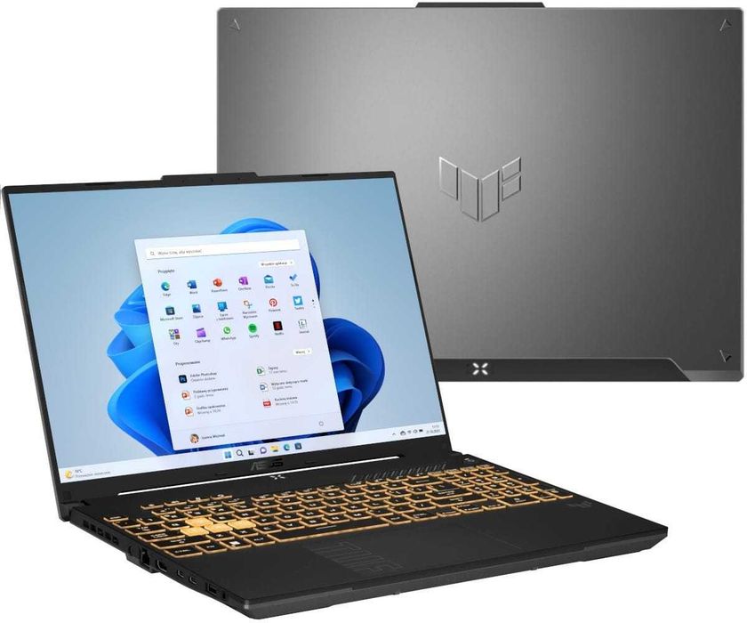 Laptop Asus TUF F16 Intel 210H RTX4050 16GB DDR5 512GB SSD M.2 Idealny do gier 3 Miesięczny(Gwarancja do 2028)!