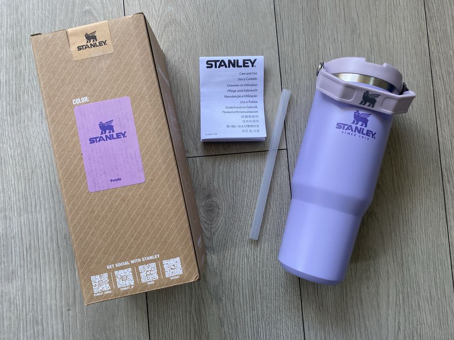 Oryginalny Kubek termiczny Stanley Flip Straw Tumbler  887 ml – Lawendowy Okazja