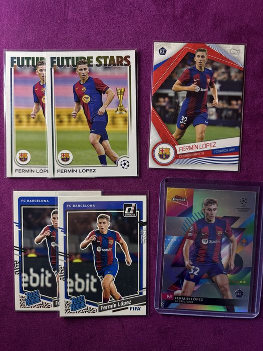 Cartas Fermin Lopez rookie panini topps barcelona