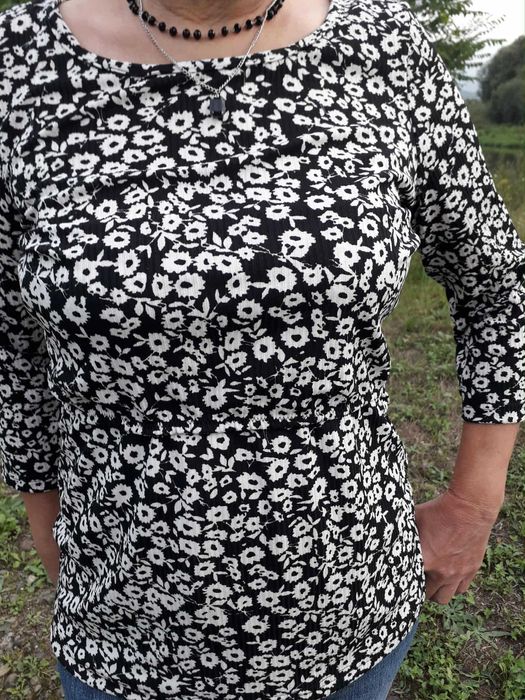 Bluzka do karmienia muslinowa L