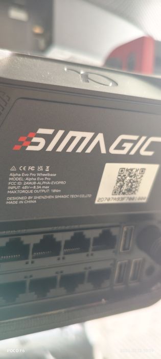 Simagic Evo pro com volante fx