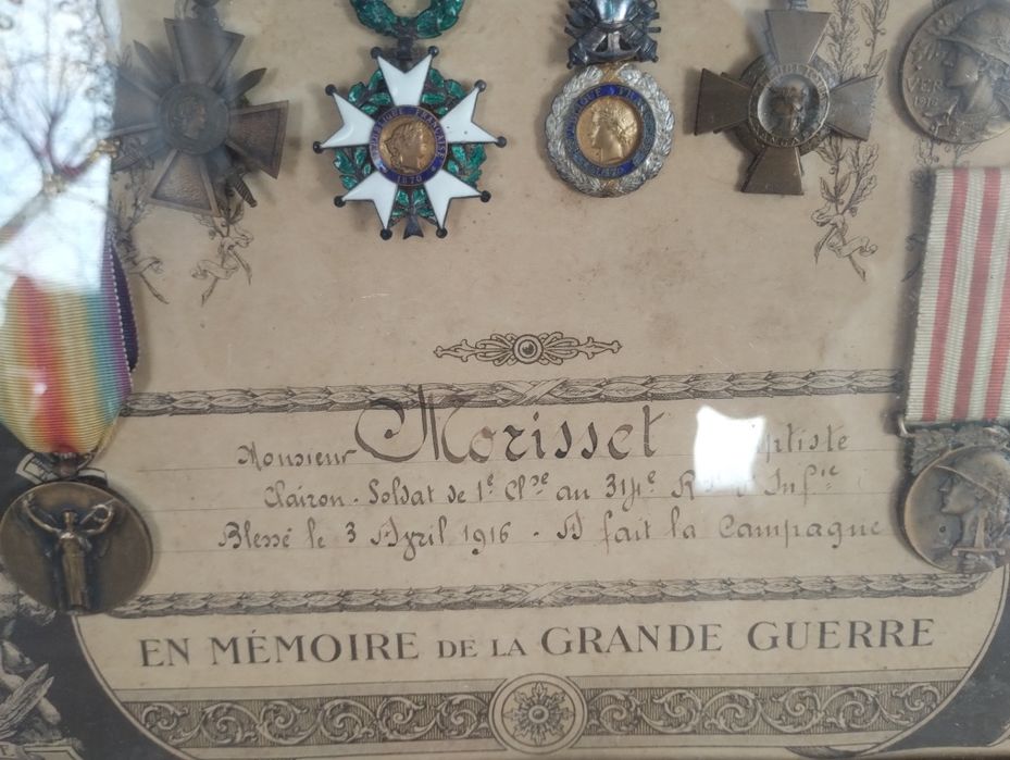 Kolekcja medali  po jednym żołnierzu I wojna