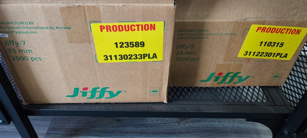 Conjunto 20 Jiffys originais 24MM ou 33MM