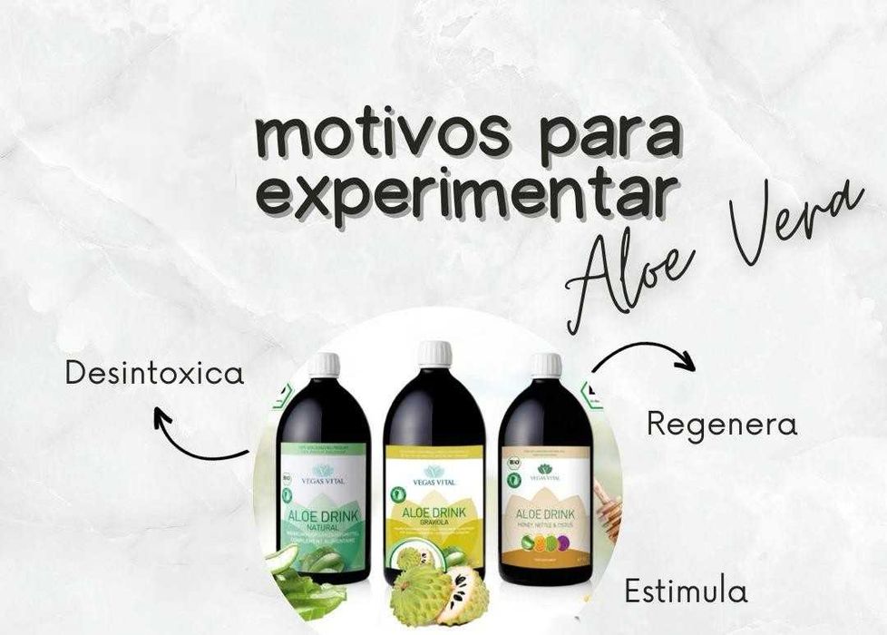 Aloe Vera Natural - Graviola e Cistus com Mel e Urtiga