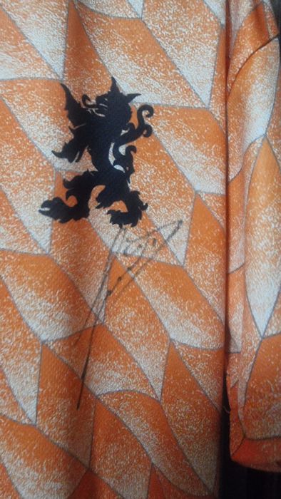 Camisola  da Holanda  da laranja mecânica  assinada  pelos 3 maiores