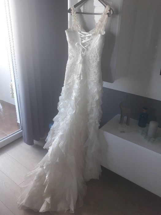 Suknia ślubna ecru Sposabella hiszpanka