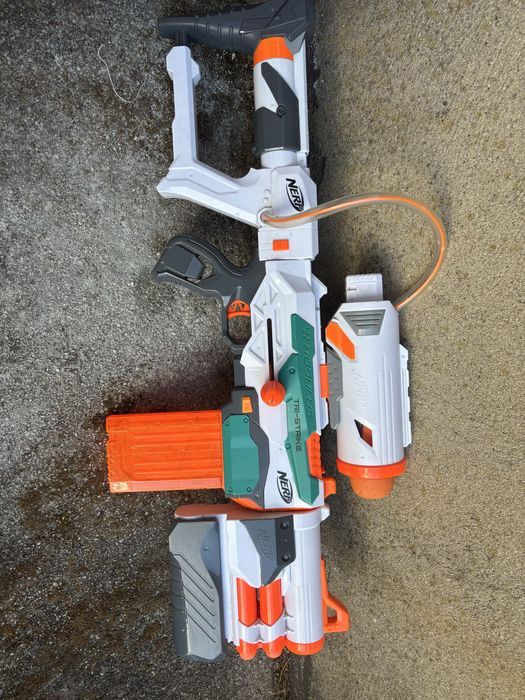 Conjunto de armas nerf e acessorios