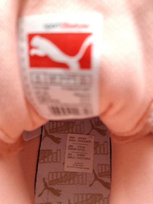 Różowe zamszowe trampki PUMA 37.5