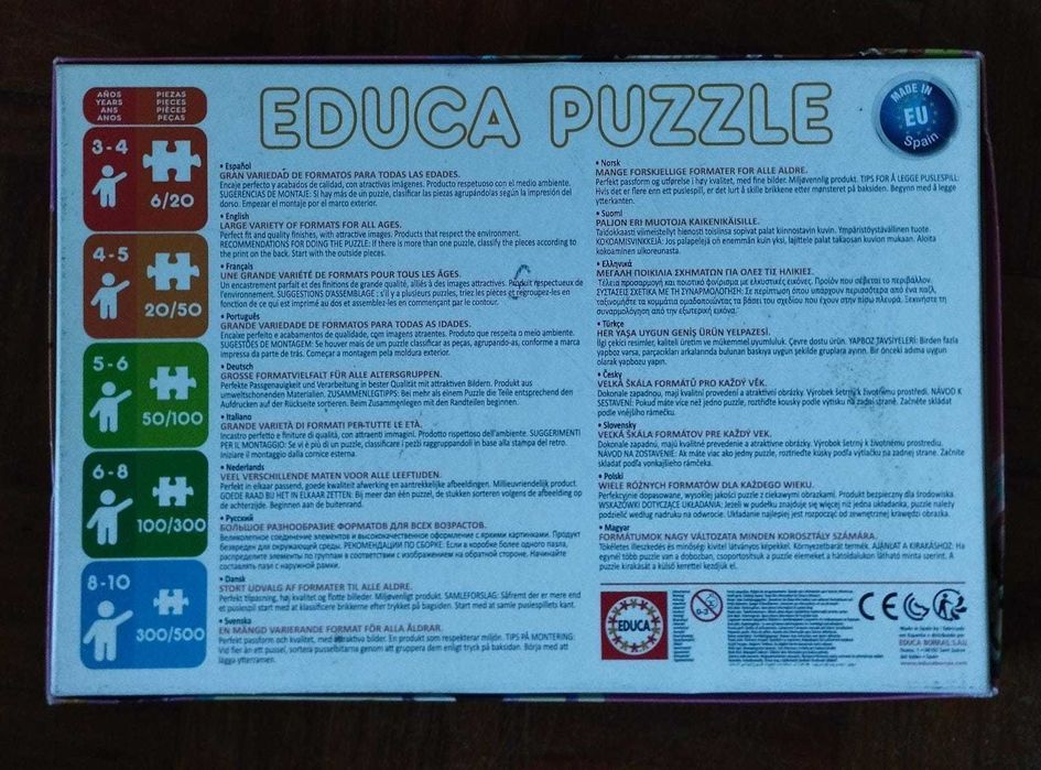 Conjunto de 6 puzzles em madeira para criança