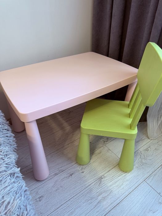 Детский стол и стул IKEA