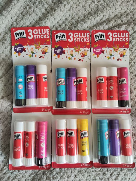 Kleje w sztyfcie 6 opakowań po 3szt