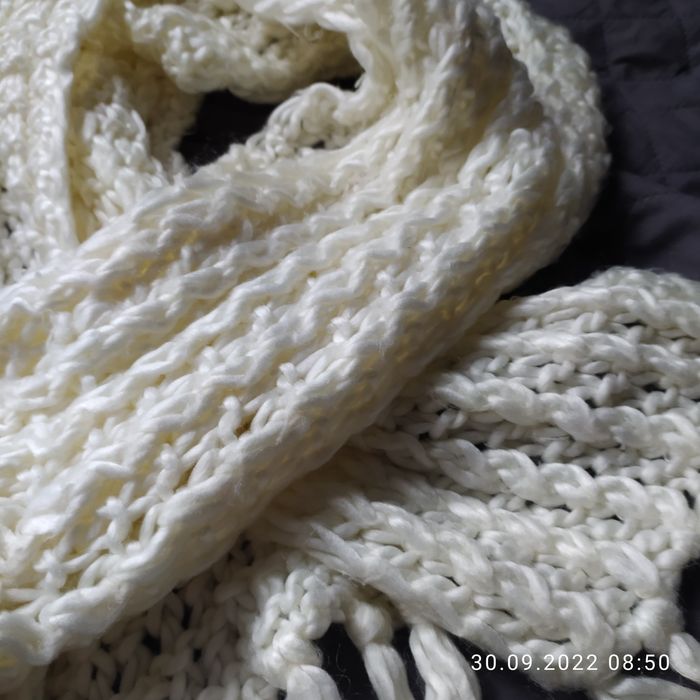 Szal 2 szt. Biały i czerwony