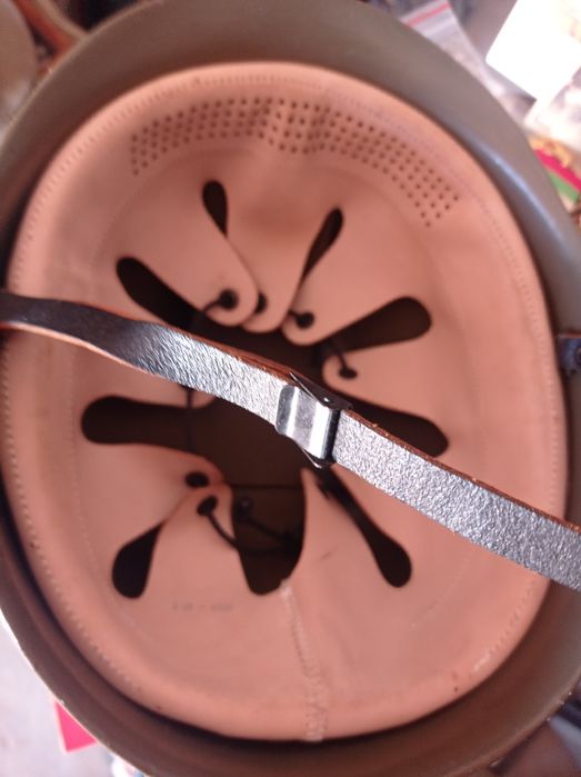 Capacete usado nas colónias