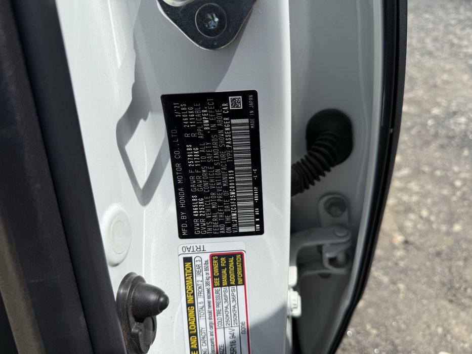 Honda Clarity 2021 VIN JHMZC5F35MC001919 фото оголошення 5 з 5