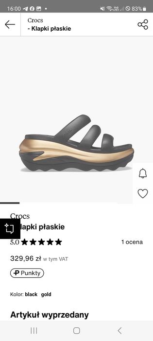 Klapki Crocs Zalando