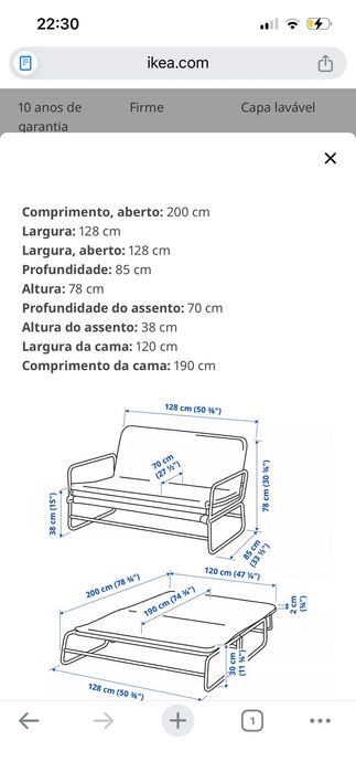 Sofá cama - IKEA