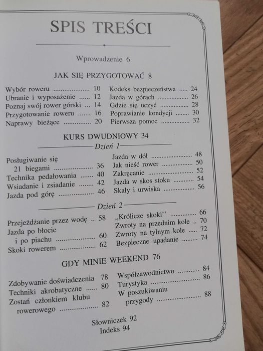 ksiazka: ,,Nauka jazdy na rowerze gorskim"