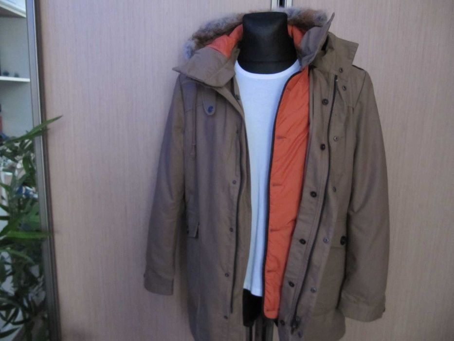 Drykorn parka męska 2 w 1 kurtka całoroczna rozmiar L, jak nowa