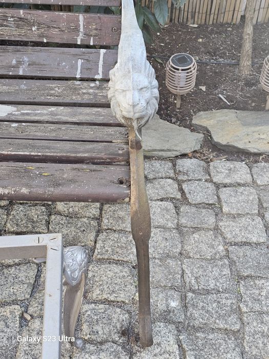 Solidne nogi żeliwne do ławki