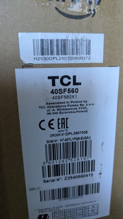 Telewizor TCL 40