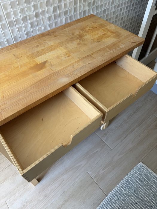 Carrinho de cozinha IKEA FÖRHÖJA em madeira maciça – excelente estado
