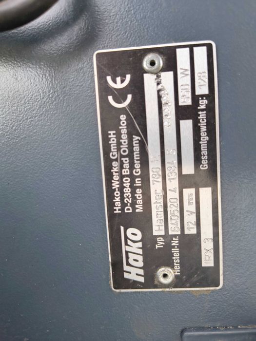 Zamiatarka Hako Hamster 780 e 12v Elektryczna