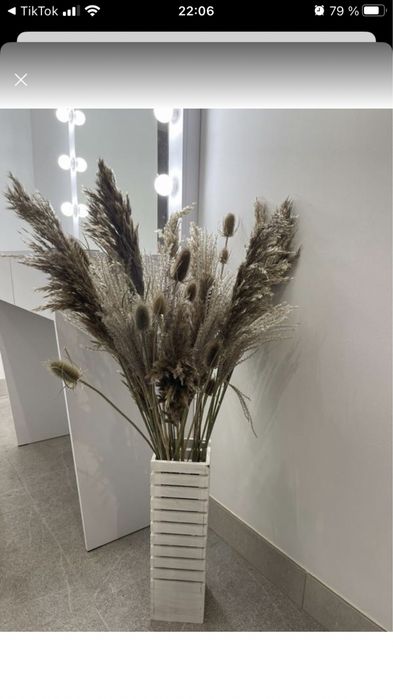 Букет сухоцвет Камыш тростник сухоцвет для декора
