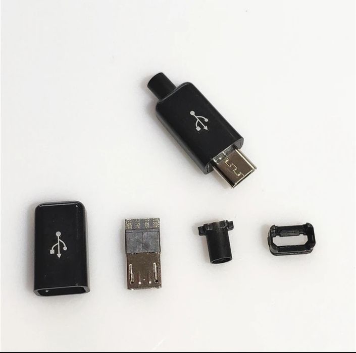 Wtyczki męskie wtyk męski micro USB do samodzielnego montażu