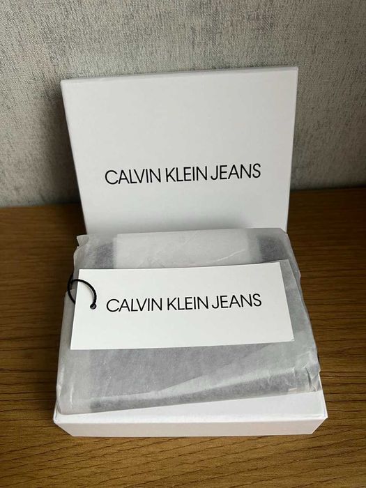 Гаманець Кардхолдер візитниця Calvin Klein Оригінал! Натуральна шкіра