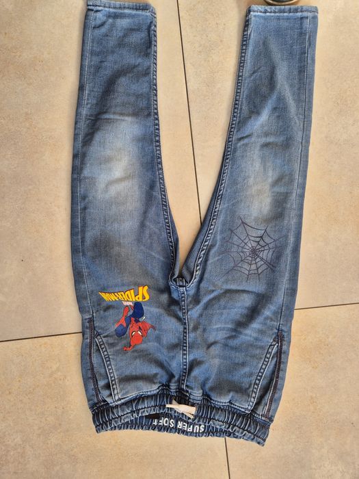 Jeansy chłopięce h&m spiderman