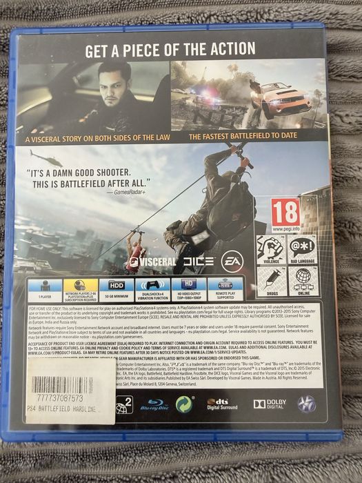 BATTLEFIELD Hardline jogo PS4/5