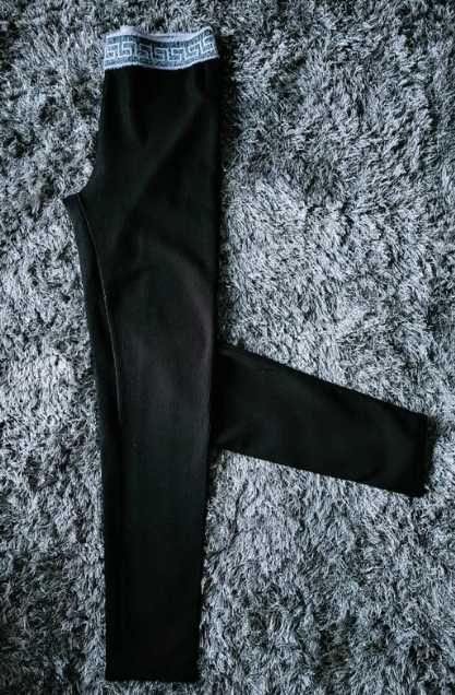 Legginsy delikatnie ocieplane prążek rozmiar XL/2XL stan bardzo dobry