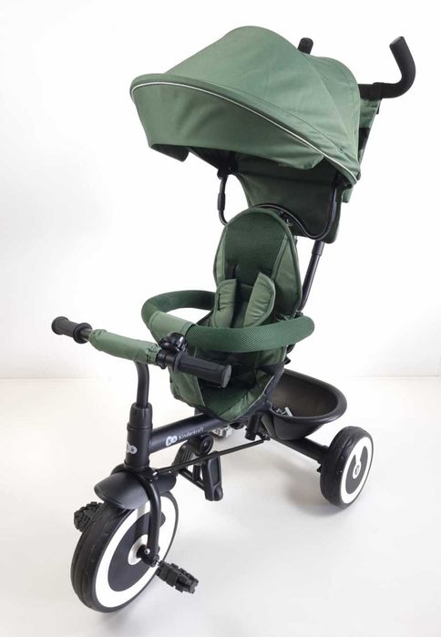 NOWY Kinderkraft Aston trójkołowy rowerek z funkcją spacerówki Green