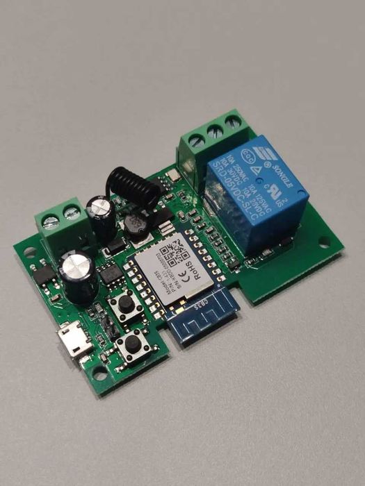 Wifi RF реле Tuya Smart Life  реле для воріт з радіо модулем 7-32В,