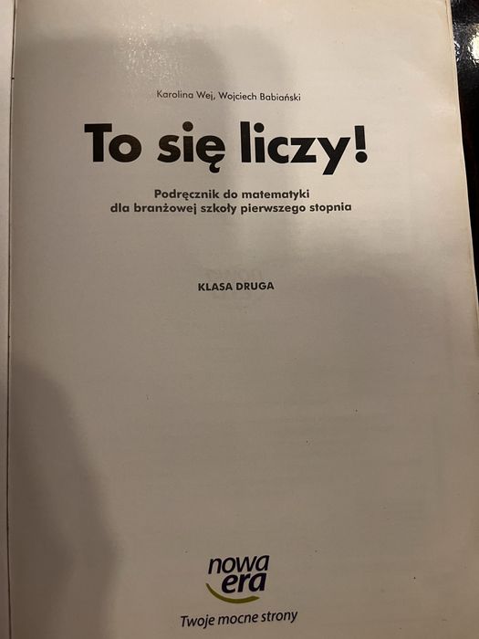 Podręczniki do szkoły branżowej kl2