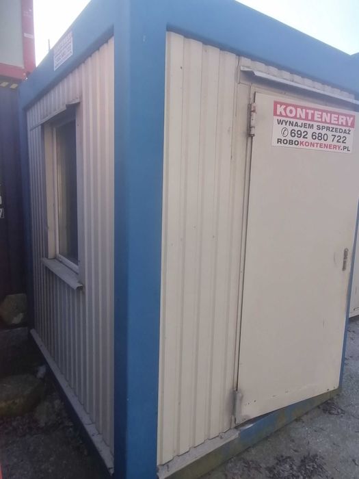 Kontener stróżówka 2x2m kontener 10, kontener wartowniczy, nowa podłog