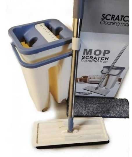 Швабра ледарка з відром Авто віджим з самовіджимом Швабра Лентяйка