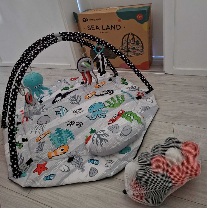 Kinderkraft Mata Edukacyjna Sea Land - Jak Nowa